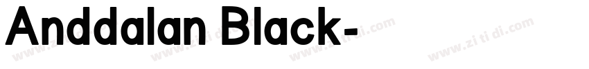 Anddalan Black字体转换